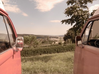 aufm Berch im Örtchen Altenstein, Blick bis Bamberg <br />(kommt in natura natürl. besser rüber)