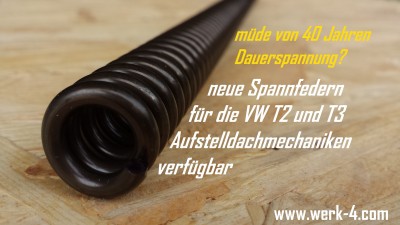 Feder für die T2b Aufstelldachmechanik