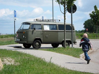 Rastplatz auf der Heimfahrt