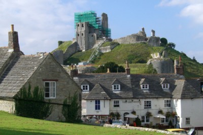 Blick auf Corfe Castle