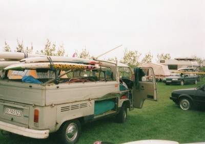 1997 Surfurlaub (damals noch ohne Kinder)