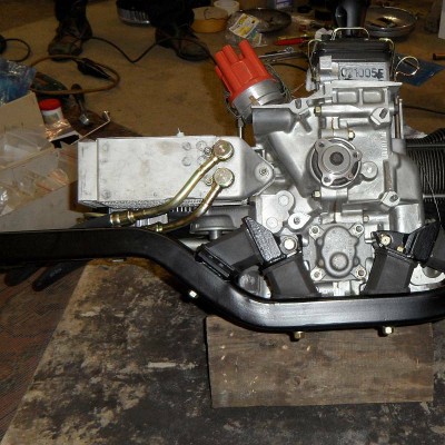 Typ 127 Rumpfmotor mit Serienölkühler und Anschluß für Zusatzölkühler