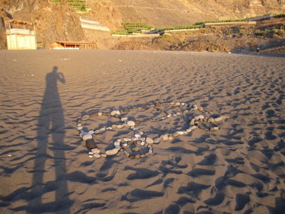 Am Strand gebastelt