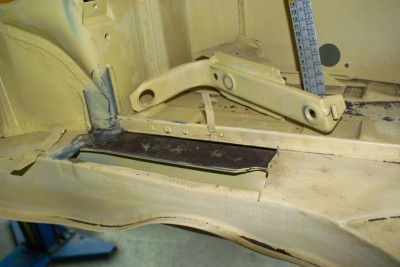 Beim Lackierer: Rost Motorraum über Längsträgern
