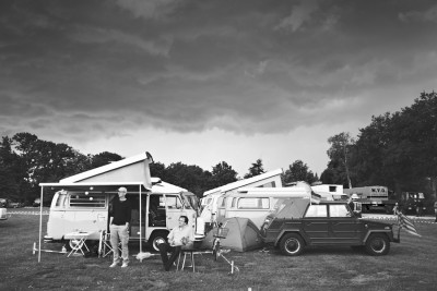 Freitag Abend: Wir sind Camper, Wetter ist uns egal! ;)