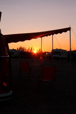 Sonnenuntergang in Silo