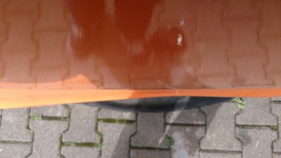 die eingewölbte seite oberhalb des radlaufs