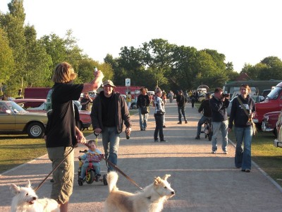 Gemütliche Abendrunde mit Kind, Hund, Bier etc.