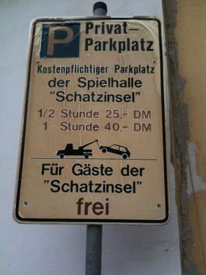 Zum Schluß noch:<br />Teures parken in den Gassen von Hessisch Oldendorf ;-)