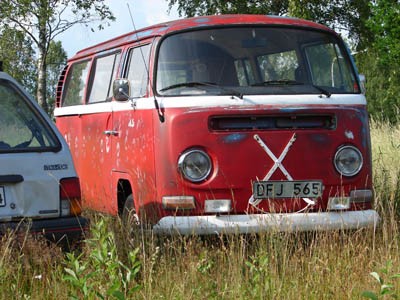 T2a auf einem kleinen Schrottplatz in Schweden.