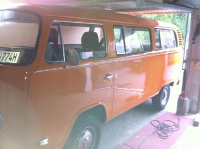 Karotte in der heimischen Garage.