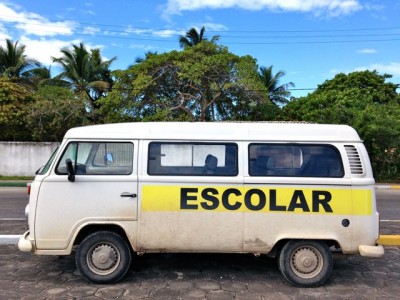 ein Schulbus in Santo Andre/Bahia