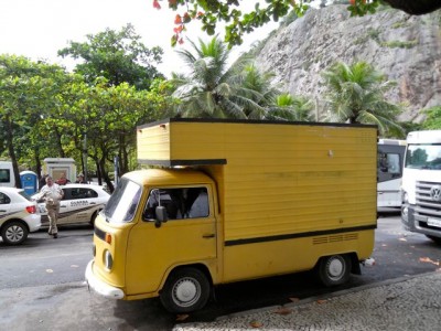an der Copa Cabana in Rio de Janiero