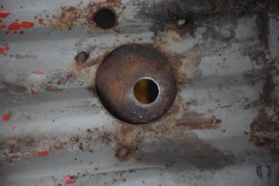 Ehemalige Durchführung der Gasleitung