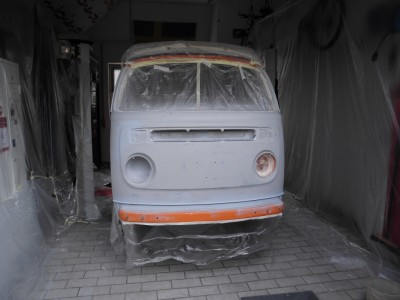 Bus abgeklebt