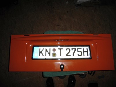 Motorklappe beilackeirt