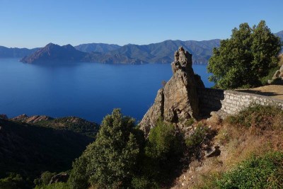 Blick aufs Meer bei Piana