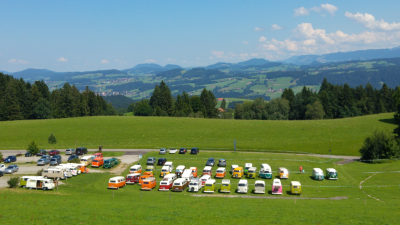 Parkplatz Scheidegg, leider etwas unscharf