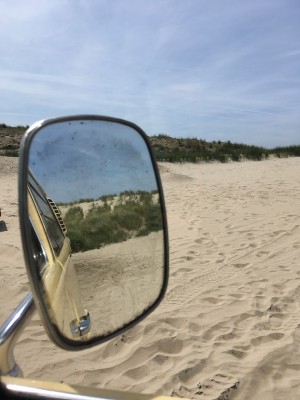 Fake News - Sieht super aus, war aber nur der Parkplatz am Strand...