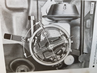 Verteiler von Motorkkappe aus gesehen