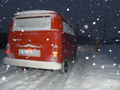 oder im Winter zur Arbeit fahren....