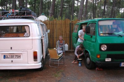 ...Camping vorm vollen Platz am Cap de l'Homy