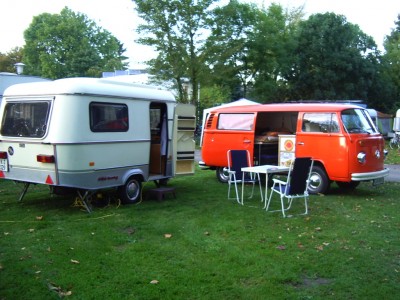 Auf dem Campingplatz der Stadt Köln
