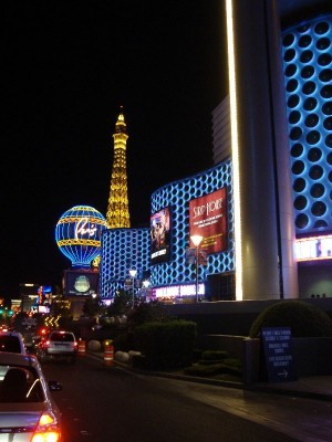 Las Vegas am Samstag Abend.