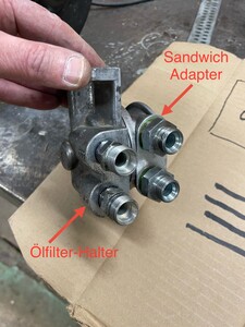 Ölfilterhalter/Sandwichadapter