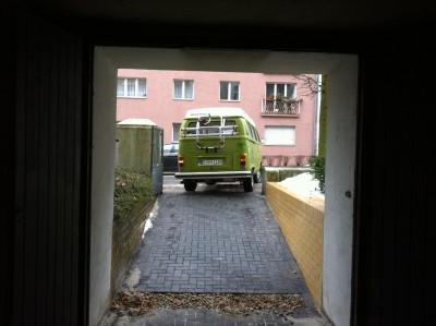 Die Einfahrt ist eng.....
