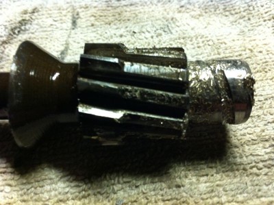 Ritzel Verteilerwelle mit Abrieb